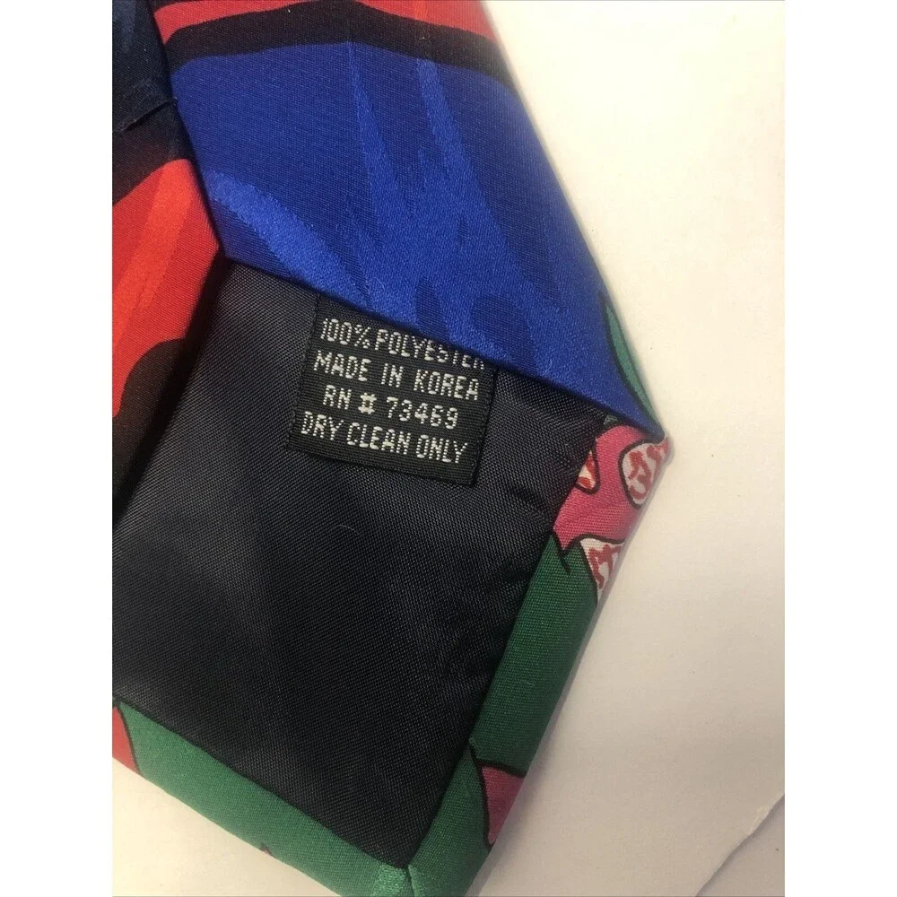 Vtg 90s Looney Tunes Necktie Lot Elmer Fudd Mermaid Pepé Le Pew Christmas Bugs